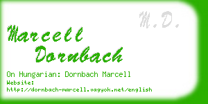 marcell dornbach business card